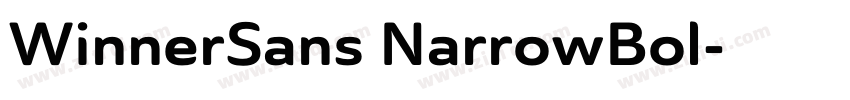 WinnerSans NarrowBol字体转换